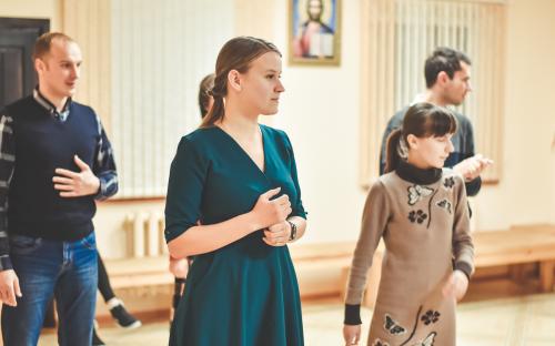 На приходе Троицкого собора состоялась встреча двух молодежных движений фото 15