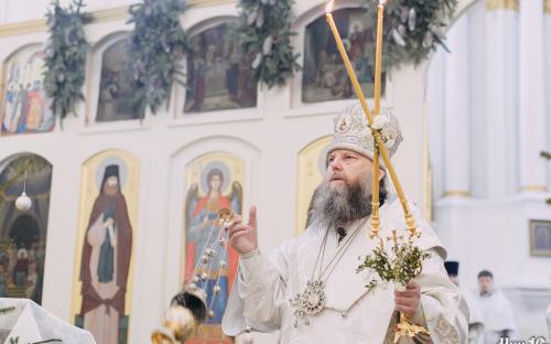 Праздник Крещения Господня в Троицком соборе фото 30