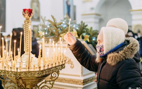 Праздник Крещения Господня в Троицком соборе фото 32