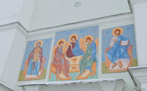 Праздник Крещения Господня в Троицком соборе фото 60