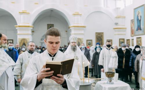 Праздник Крещения Господня в Троицком соборе фото 70