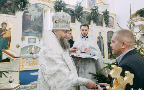 Праздник Крещения Господня в Троицком соборе фото 88