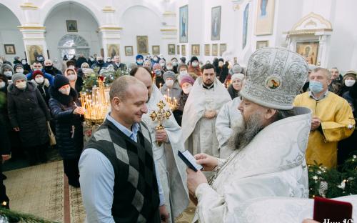 Праздник Крещения Господня в Троицком соборе фото 90