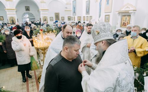 Праздник Крещения Господня в Троицком соборе фото 91