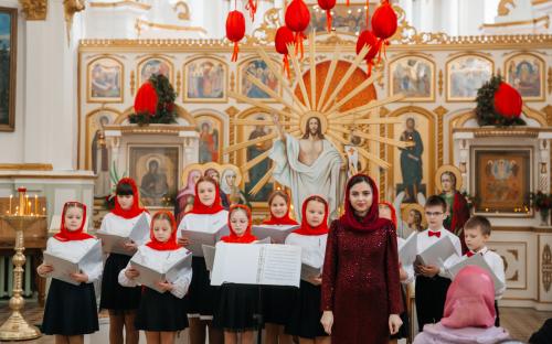 Пасхальный концерт детского хора состоялся в Свято-Троицком соборе г. Слонима фото 33
